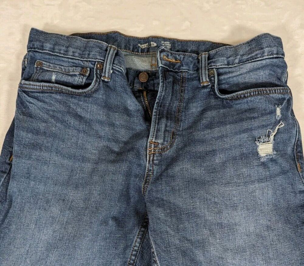 Old Navy Men's Jeans Some Distressing W 36 Relaxed Tapered Ins 28 Rise 11 Leg 13